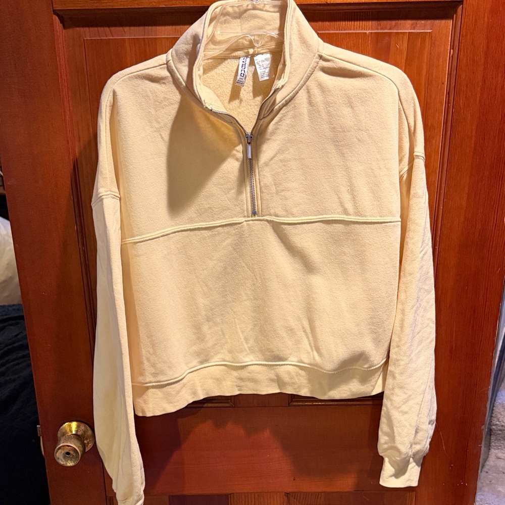 DIVIDED BY H &M Yellow Half-Zip Pullover